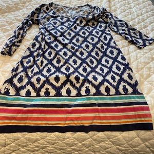 Lilly Pulitzer Beacon T-shirt Dress fish chase L